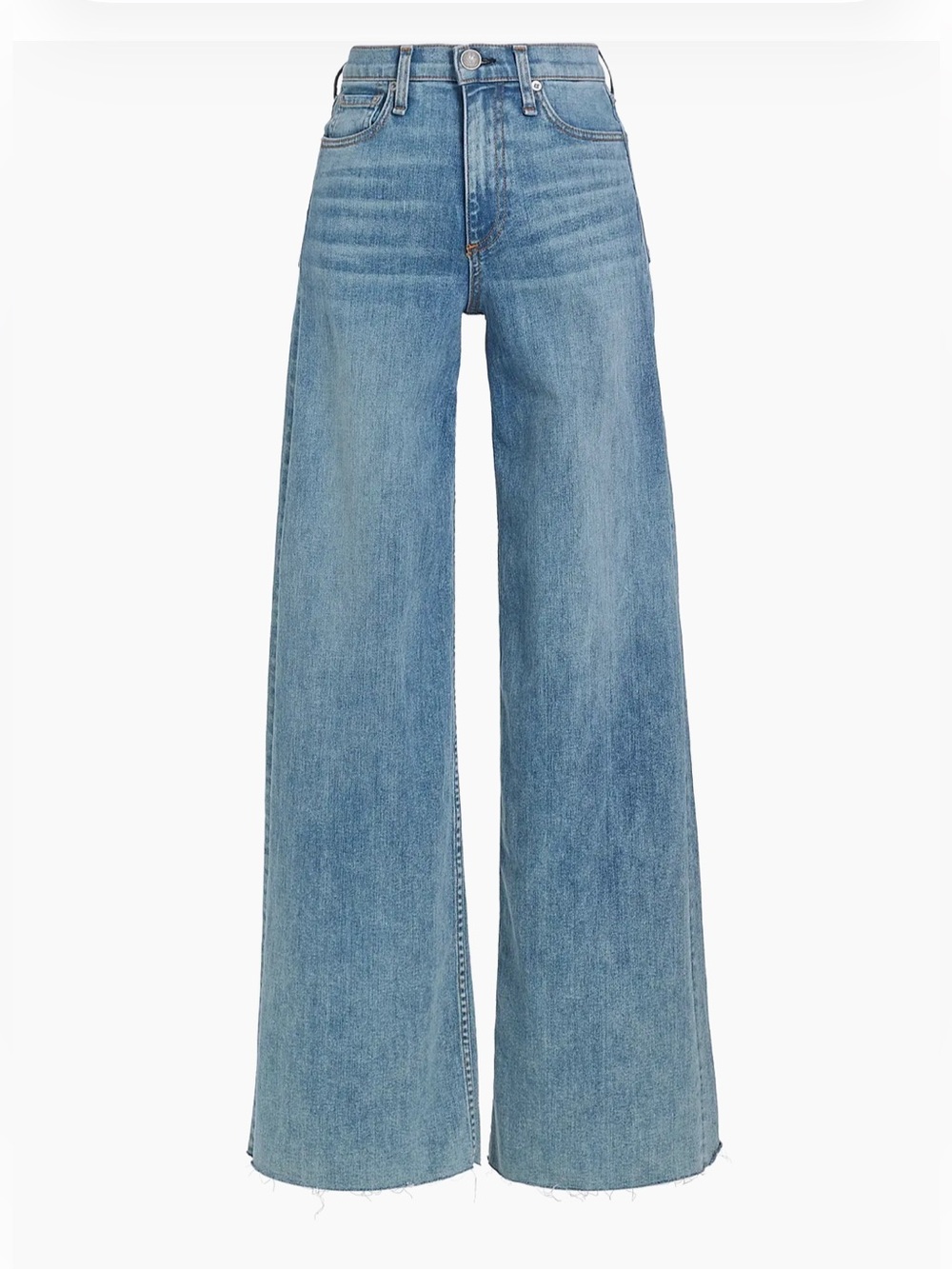 rag & bone Light Blue Wide-Leg Jeans